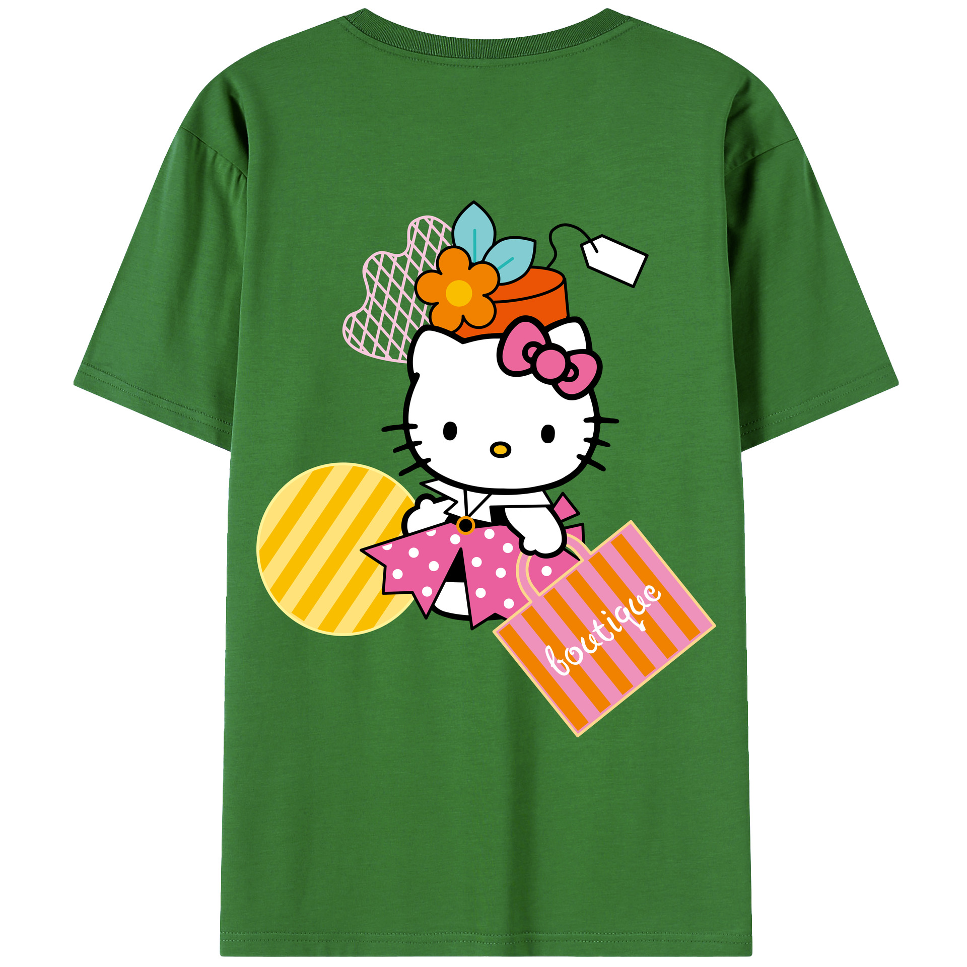（画像用） Hello Kitty ハローキティ レディース半袖Tシャツ(バックプリント)